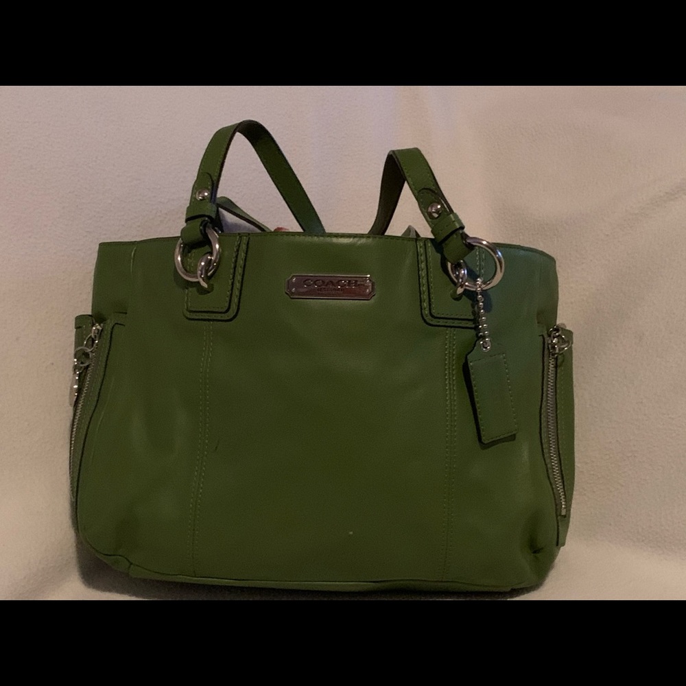 Authentic Green Coach bag